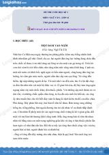 Đề thi học kì 1 Văn 12 Cánh diều - Đề số 3